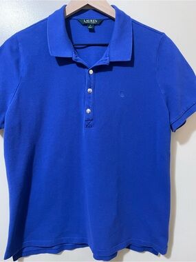Ralph Lauren Women’s Royal Blue Polo Shirt Size 1X